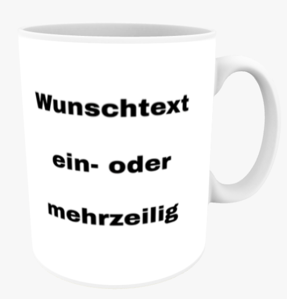 Individuelle Tasse nach Wunsch